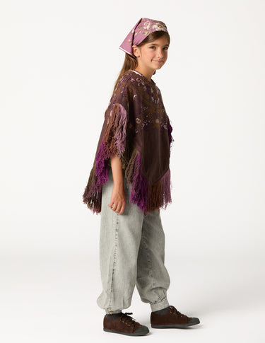 EMBROIDERED PONCHO