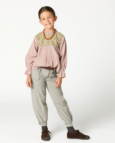 LIGHT GRAY BAGGY TROUSERS