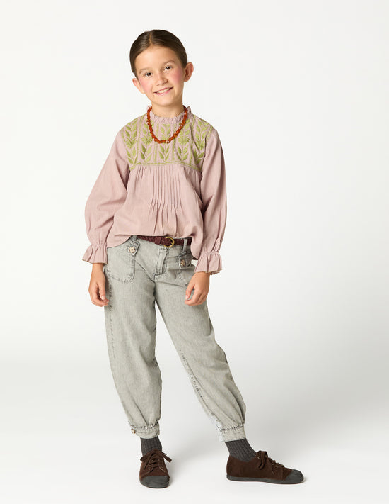 PANTALON BOMBACHO GRIS CLARO
