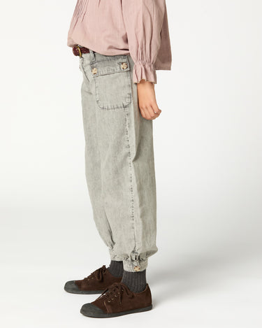 LIGHT GRAY BAGGY TROUSERS
