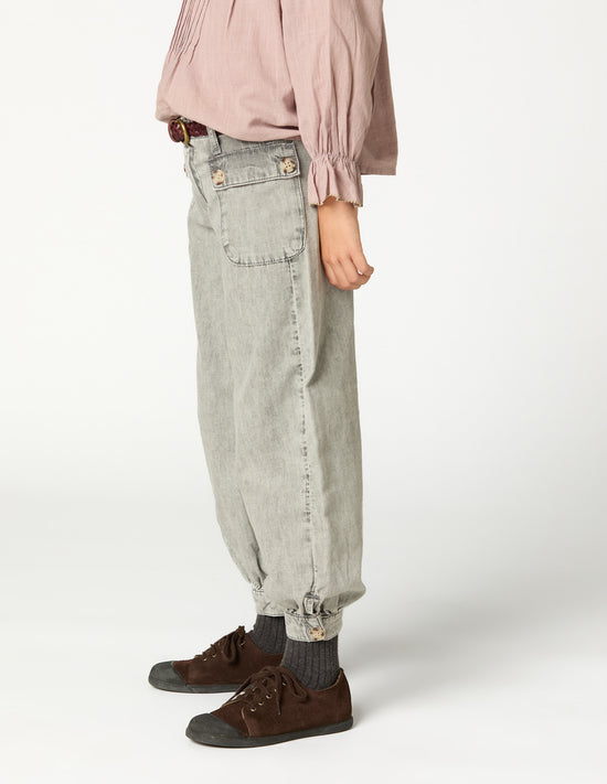 PANTALON BOMBACHO GRIS CLARO