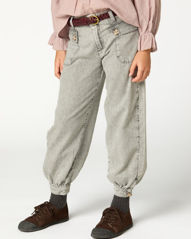 LIGHT GRAY BAGGY TROUSERS