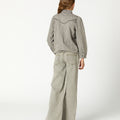 CAMISA DENIM TACHAS LIGHT GREY
