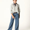 CAMISA BRIGHT FLOWERS BLUE