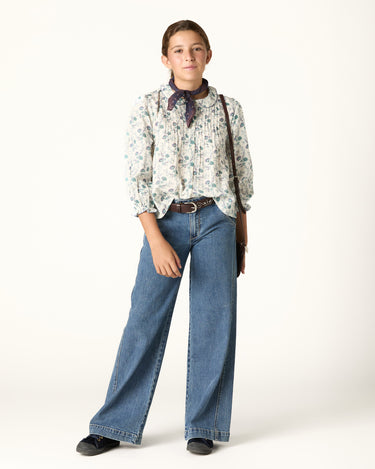 CAMISA BRIGHT FLOWERS BLUE