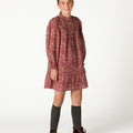 BURGUNDY TOILE DRESS