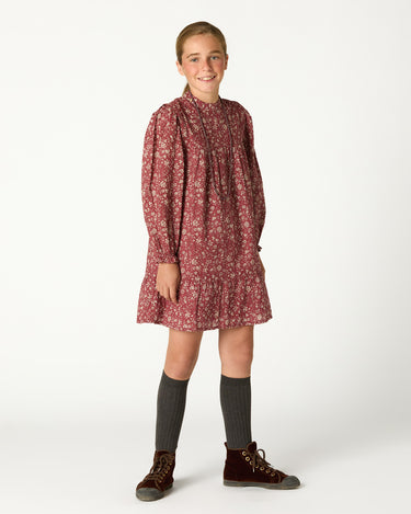 BURGUNDY TOILE DRESS