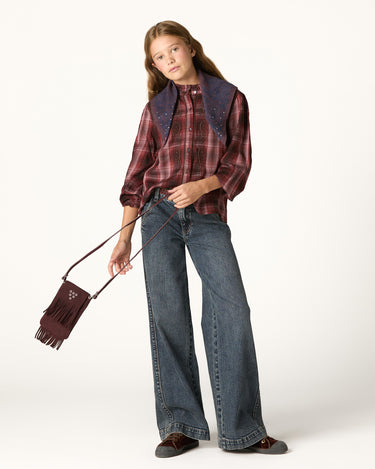 CHECKERED EMBROIDERED SHIRT MORA