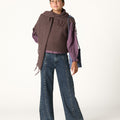 ROUND NECK VEST CHOCOLATE