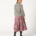 FALDA ROSES PLUM