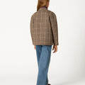 CHAQUETA CUELLO MAO CUADRO BARK