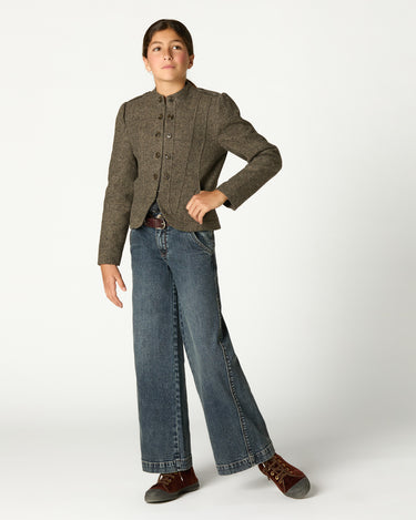 HERRINGBONE GREY MAO BLAZER