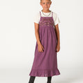 EMBROIDERED DRESS FLOWER FEATHER