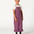EMBROIDERED DRESS FLOWER FEATHER