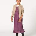 EMBROIDERED DRESS FLOWER FEATHER