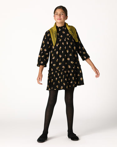 ANTHRACITE FLOWER DRESS