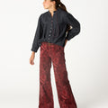 MULBERRY PAISLEY CORDUROY TROUSERS