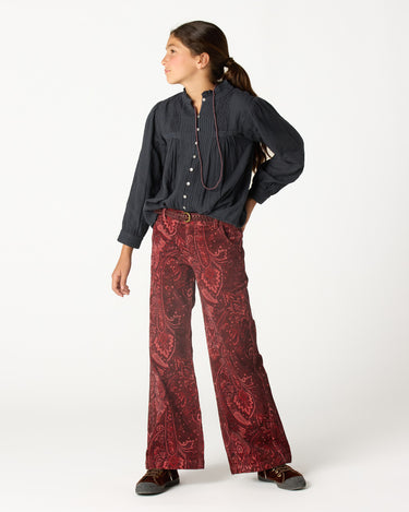 MULBERRY PAISLEY CORDUROY TROUSERS