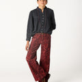 MULBERRY PAISLEY CORDUROY TROUSERS