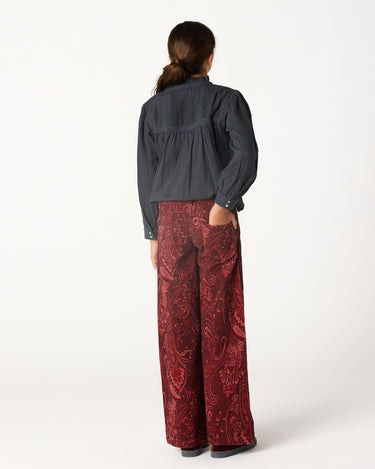 MULBERRY PAISLEY CORDUROY TROUSERS