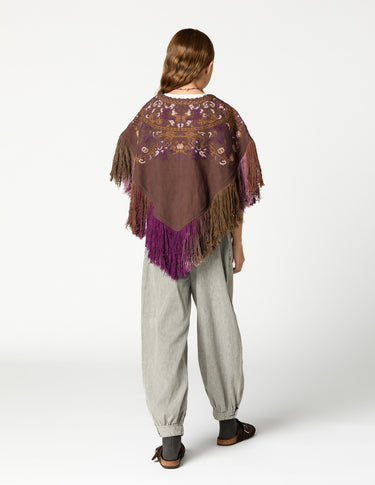 EMBROIDERED PONCHO
