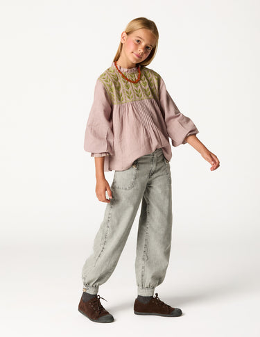 LIGHT GRAY BLOOMER PANTS