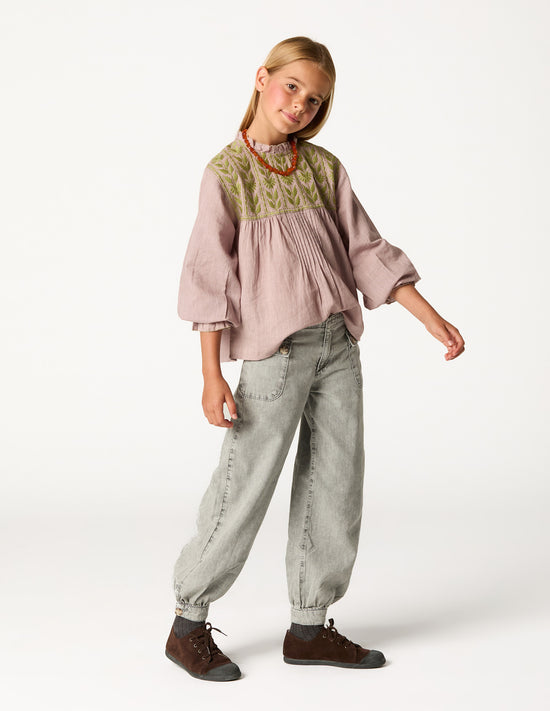 LIGHT GRAY BOMBACHO PANTS