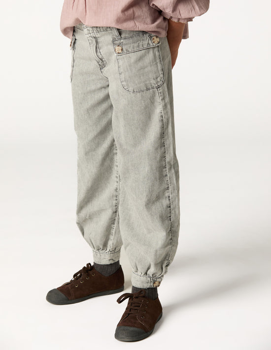 LIGHT GRAY BOMBACHO PANTS