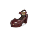 BURGUNDY WEDGE CLOG