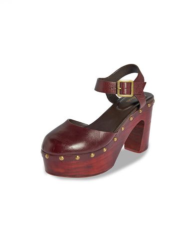 ZUECO CUÑA BURGUNDY