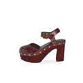 BURGUNDY WEDGE CLOG
