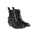 BOTIN COWBOY HEBILLA NEGRO