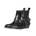 BOTIN COWBOY HEBILLA NEGRO