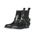 BOTIN COWBOY HEBILLA NEGRO