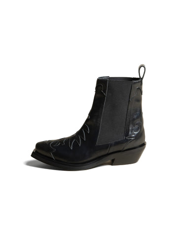 BOTIN COWBOY HEBILLA NEGRO
