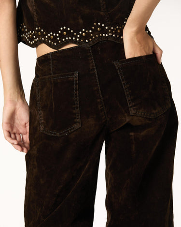 PANTALON FLOCK MARRON
