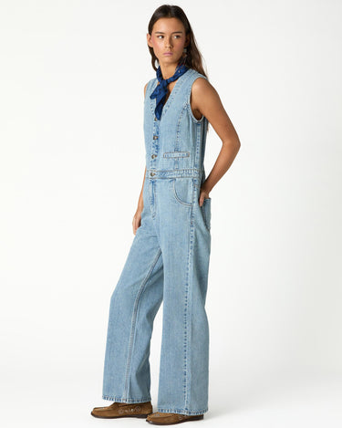 BLUE DENIM JUMPSUIT