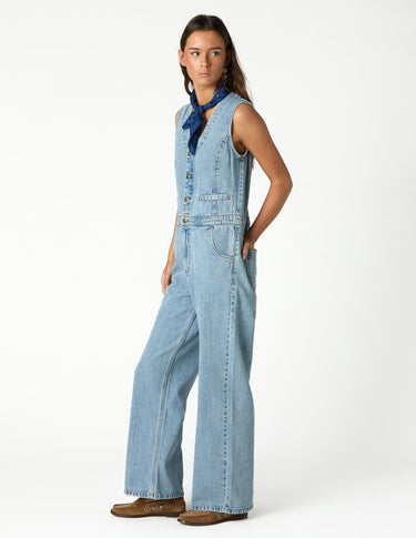 BLUE DENIM JUMPSUIT