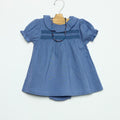 ANILINE BLUE SMOCK DRESS