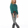 Pantalón campana gris