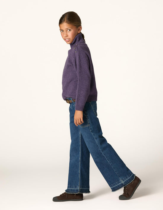 PENSÉE BUTTON TURTLENECK SWEATER