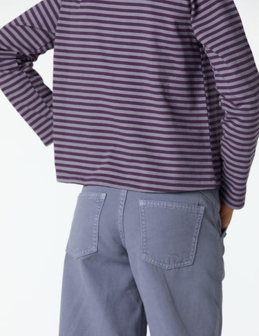 "NN" TROUSERS EMBROIDERED OVERCAST