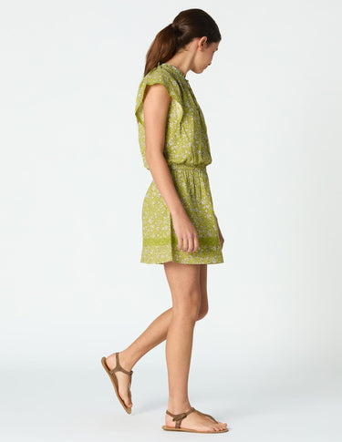 ALGAE TOILE PRINT DRESS