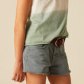 SHORT BOTONES GRIS