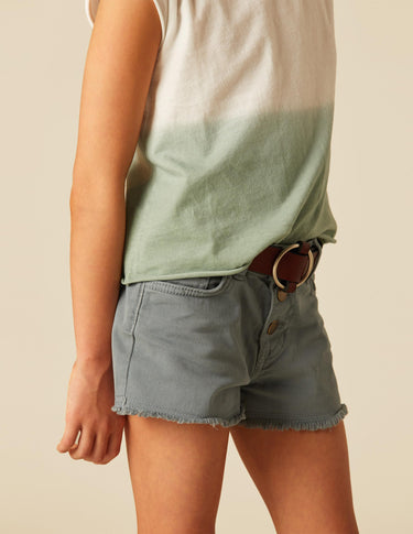 SHORT BOTONES GRIS