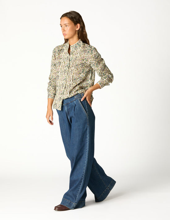 DRAWSTRING SHIRT SHADOW PLUM