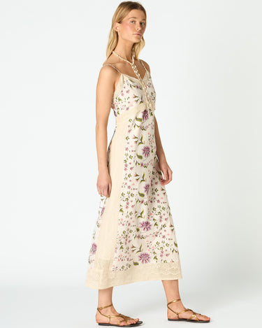 PRINTED INDIAN CAPPUCCINO DRESS