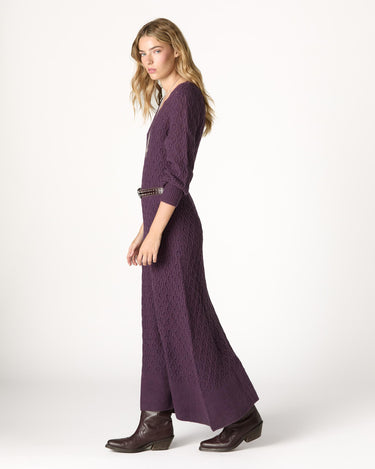 KNIT DRESS WITH PLUMETI RUFFLE