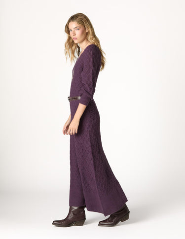 KNIT DRESS WITH PLUMETI RUFFLE