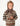 STRIPED KNITTED JACKET BROWN